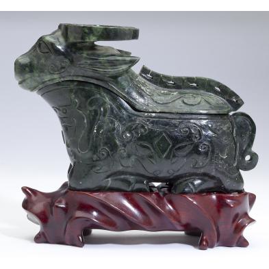 chinese-carved-spinach-jade-incense-burner