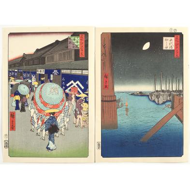 ando-hiroshige-japan-1797-1858-two-woodblocks