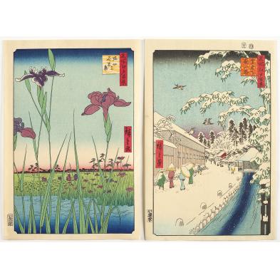 ando-hiroshige-japan-1797-1858-two-woodblocks