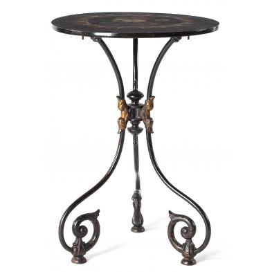 victorian-black-lacquer-and-painted-table