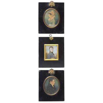 three-portrait-miniatures-early-19th-century