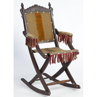 union-officer-s-folding-camp-rocking-chair