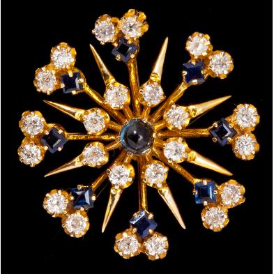 unique-sapphire-and-diamond-pendant-brooch