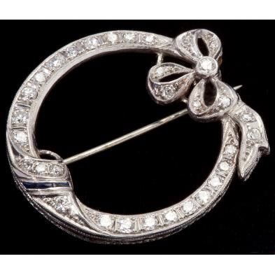 art-deco-diamond-wreath-brooch