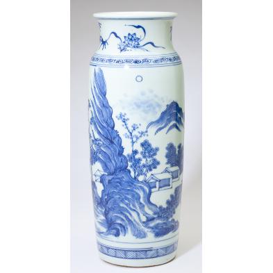 chinese-blue-and-white-porcelain-sleeve-vase