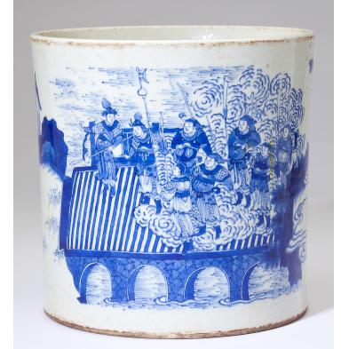 chinese-porcelain-blue-and-white-brush-pot