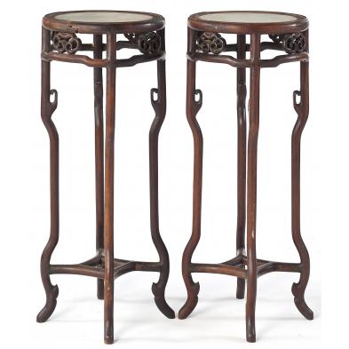 pair-of-chinese-marble-top-fern-stands