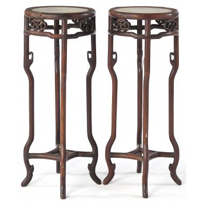 pair-of-chinese-marble-top-fern-stands
