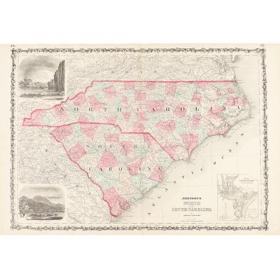 19th-century-map-of-the-carolinas