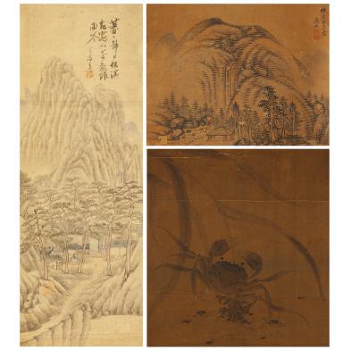 two-chinese-scroll-paintings
