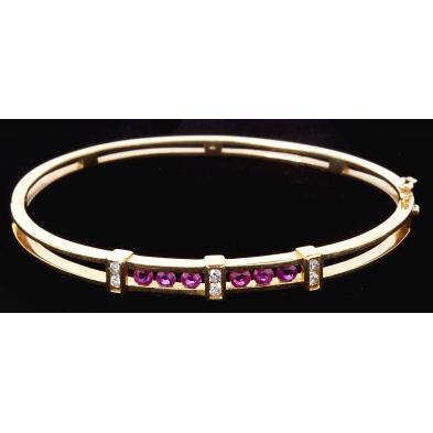 diamond-and-ruby-bangle-bracelet