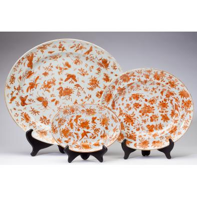 three-chinese-sacred-bird-butterfly-platters