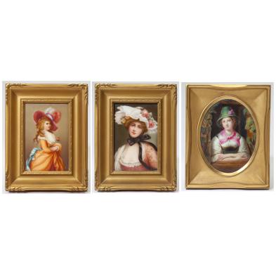 three-continental-porcelain-plaques