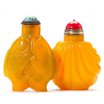 two-yellow-peking-glass-snuff-bottles