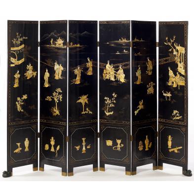 chinese-black-lacquer-floor-screen