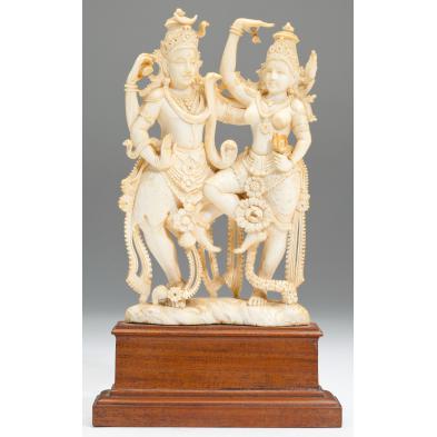 carved-ivory-vishnu-and-consort