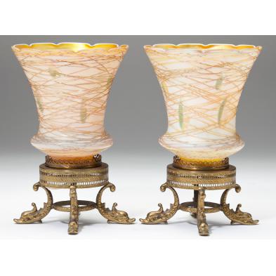 pair-of-quezal-vine-and-leaf-art-glass-shades