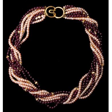 multi-strand-garnet-pearl-necklace-andrew-clunn