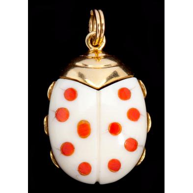 whimsical-ivory-and-coral-ladybug-pendant