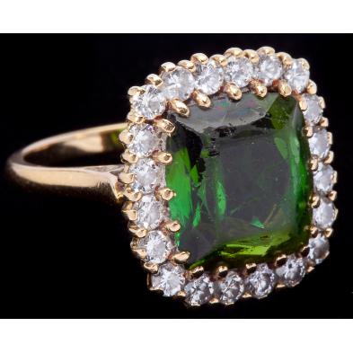 green-tourmaline-and-diamond-ring