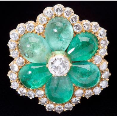 cabochon-emerald-and-diamond-ring