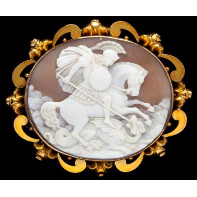 victorian-cameo-st-george-slaying-the-dragon