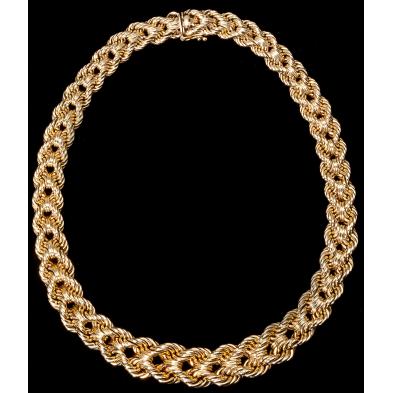 vintage-graduated-gold-necklace