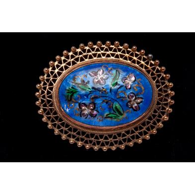 enamel-and-gold-pendant-brooch