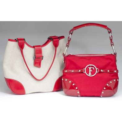 two-red-designer-summer-bags-longchamp-and-ferr