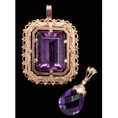 amethyst-brooch-pendant-and-briolette-pendant