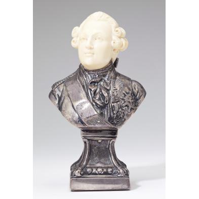 ivory-and-silver-bust-of-a-gentleman