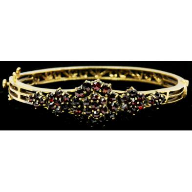 antique-bohemian-garnet-bangle-bracelet