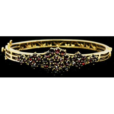 antique-bohemian-garnet-bangle-bracelet