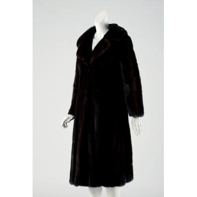 three-quarter-length-brown-mink-coat