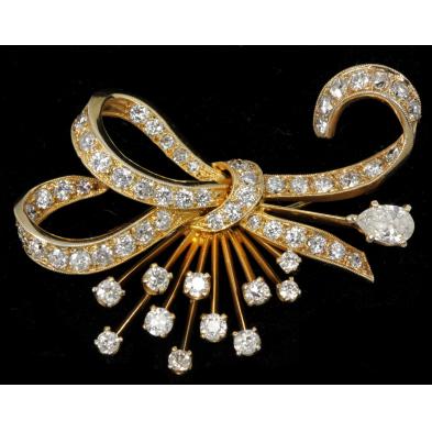 diamond-set-bow-brooch