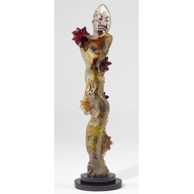 susan-gott-golden-shaman-art-glass-sculpture