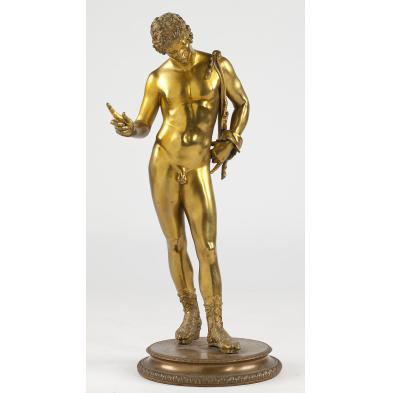 narcissus-gilt-bronze-statue
