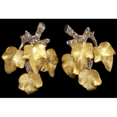 gold-and-diamond-earclips-cartier