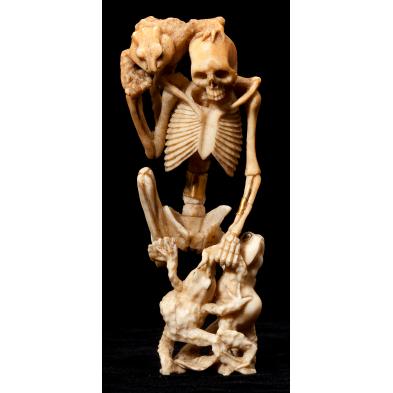 japanese-ivory-skeleton-okimono
