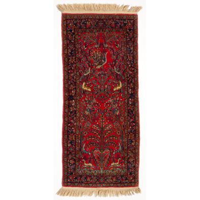 unusual-semi-antique-sarouk-area-rug