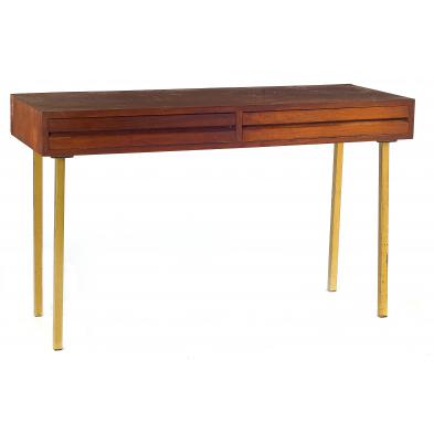 teak-and-brass-desk