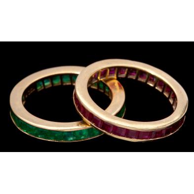 two-gem-set-eternity-bands