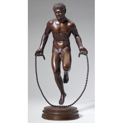 french-bronze-of-a-man-jumping-rope