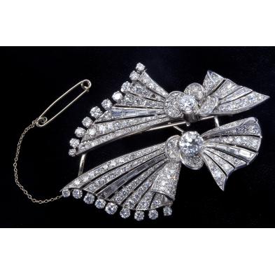 art-deco-diamond-double-clip-brooch-french