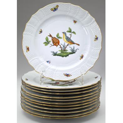 set-of-twelve-herend-rothschild-bird-dinner-plates