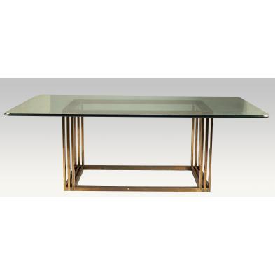 bernhard-rohne-glass-top-dining-table