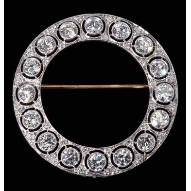 edwardian-platinum-and-diamond-circle-brooch