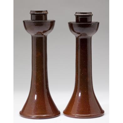 nc-pottery-ben-owen-master-potter-candlesticks