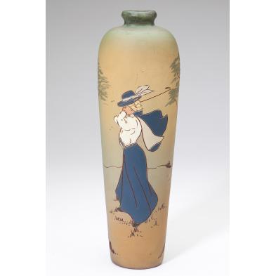 dickens-ware-weller-golf-theme-vase