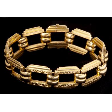 retro-gold-link-bracelet